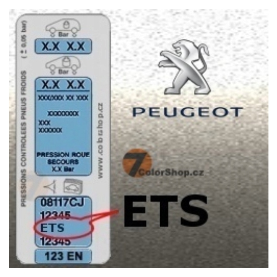 lakier baza PEUGEOT CITROEN ETS GRIS CENDRE rozcieńczalnik IXELL 55