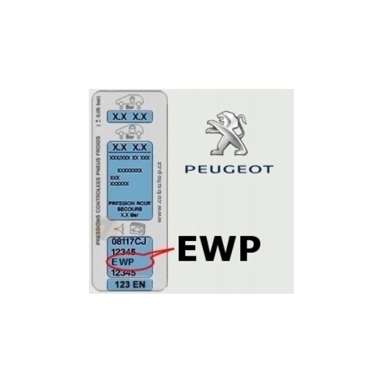 CITROEN PEUGEOT EWP 1,0 baza rozcieńczalnikowa lub lakier akryl IXELL 55