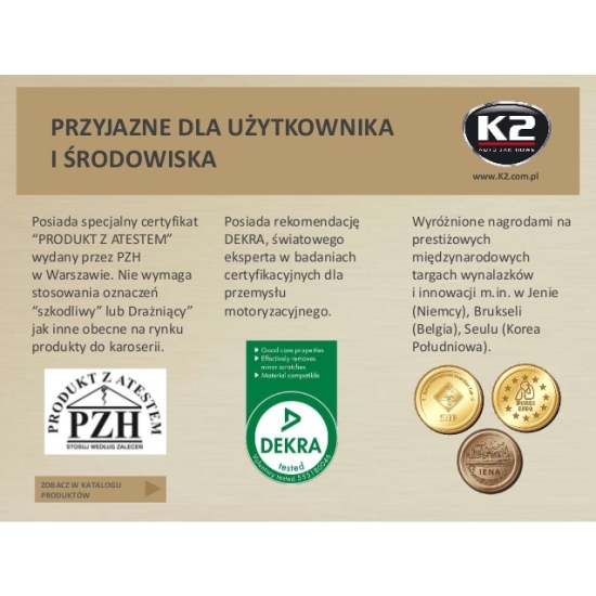 K2 TURBO 250g lekkościerna pasta Z APLIKATOREM polerująca woskująca 954