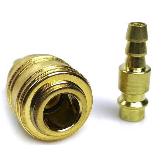Wąż do powietrza zbrojony 6 mm x 6,8 metra + szybkozłączka + opaski 217
