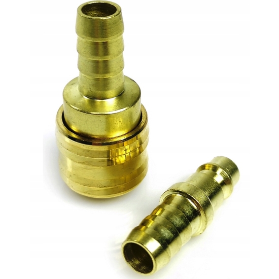 Wąż do powietrza zbrojony 12,5 mm x 4 metry + szybkozłączka + opaski 228