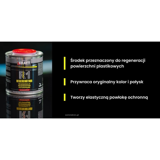 BRAYT R1 REGENERATOR PLASTIKÓW odświeża plastiki oraz chrom alum 250ml 102