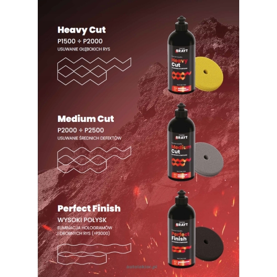 BRAYT HEAVY CUT innowacyjna pasta polerska PREMIUM mocno tnąca 1 kg 1076