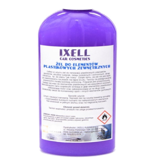 250 ml ŻEL DO PLASTIKÓW zewnętrznych oraz gumy NANOTECHNOLOGIA 2