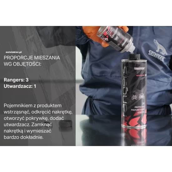 4 sztuki BEZBARWNY RANGERS twarda powłoka ochronna poliuretan cobra 1146