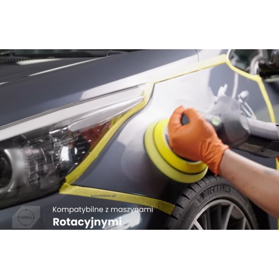 BRAYT GĄBKA polerska TWARDA na rzep 150 x 25 mm mocnotnąca polerująca 1083