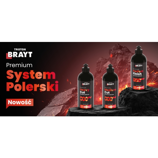 BRAYT GĄBKA szara MIĘKKA na rzep 150 x 25 mm polerowanie wykończeniowe 1083