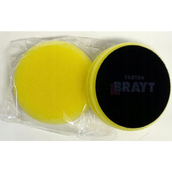 BRAYT GĄBKA polerska TWARDA na rzep 80 x 25 mm mocnotnąca polerująca 1084