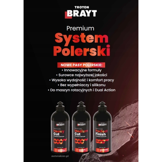 1,0 kg TROTON MEDIUM innowacyjna pasta polerska PREMIUM średnio tnąca 653