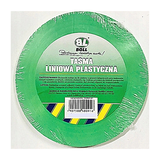 BOLL 12 mm TAŚMA LINIOWA PLASTYCZNA 55 metr ODPORNA NA ROZPUSZCZALNIK 1459