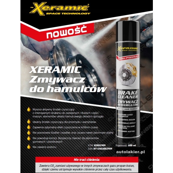 XERAMIC BRAKE CLEANER 600ml ZMYWACZ TARCZ HAMULCOWYCH odtłuszczacz 1983