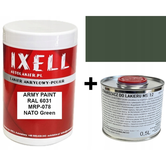RAL 6031 MRP-078 PÓŁMAT akryl-poliuretan + utwardzacz ARMY PAINT 337