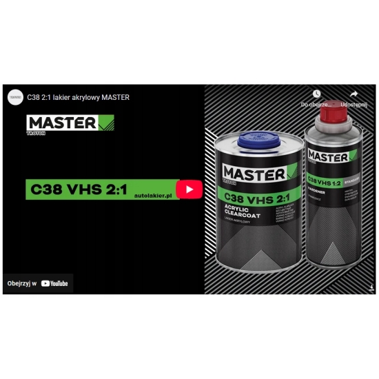 LAKIER BEZBARWNY C38 VHS 2:1 MASTER 1 + 0,5 litra TROTON 932