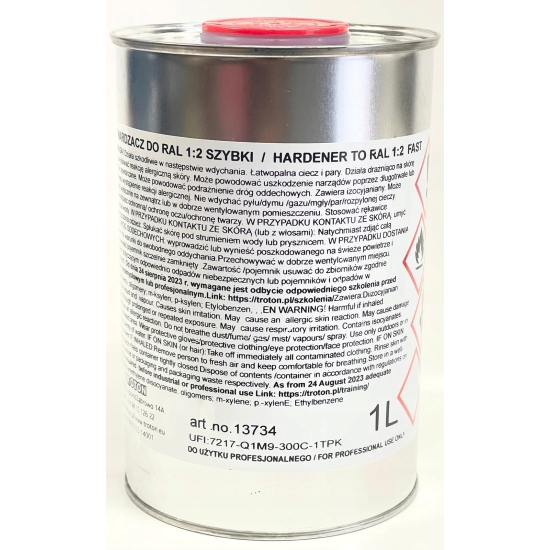 1 litr UTWARDZACZ AKRYLOWY uniwersalny standardowy MS TROTON 1093