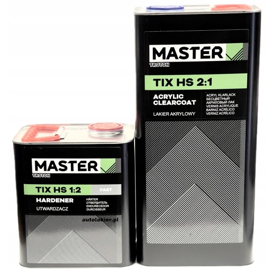 5 + 2,5 litra LAKIER BEZBARWNY TIX HS 2:1 MASTER TROTON 1920