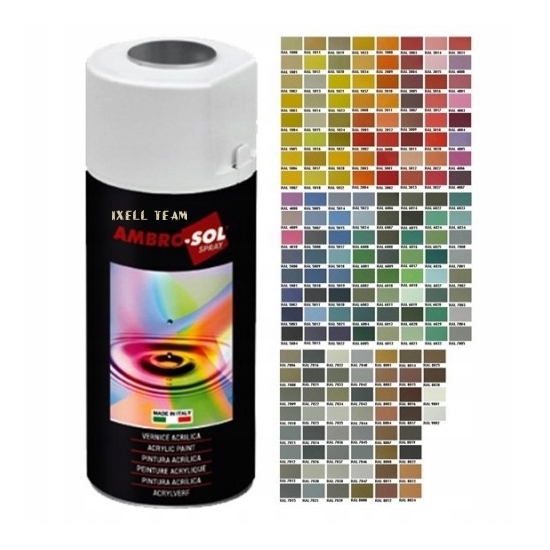 BIAŁY RAL 9016 POŁYSK SPRAY 400 ml profesjonal-line HQ AMBROSOL 1233