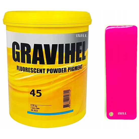 45 RAL 0096 PINK RÓŻOWY fluorescencyjny lakier bazowy 100 ml Gravihel 1069