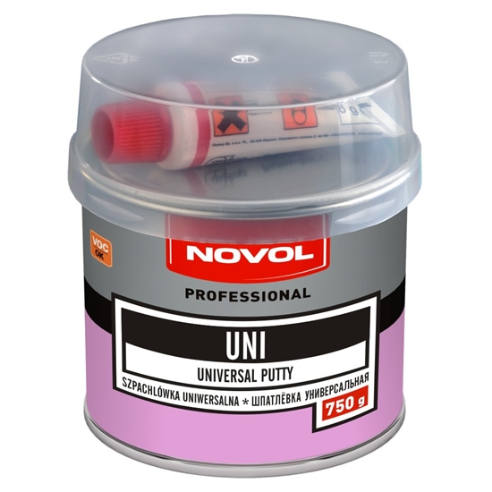 UNI szpachlówka UNIWERSALNA wypełniająca 0,75 kg żółta NOVOL 292