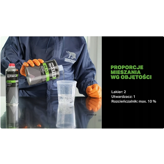 5 + 2,5 litra LAKIER BEZBARWNY HS 2:1 New Formula MASTER TROTON 363