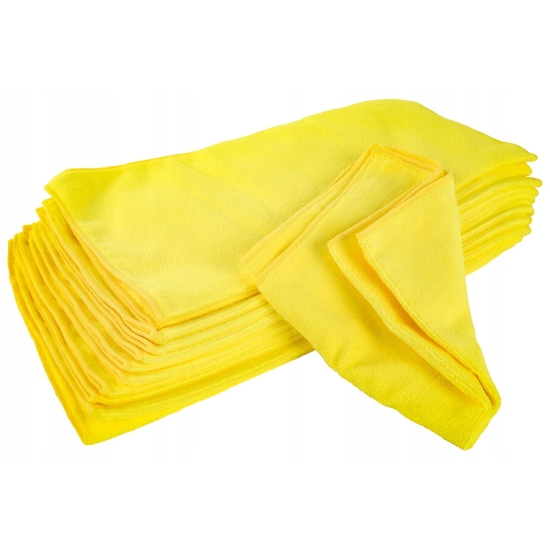MIKROFIBRA żółta UNIWERSALNE zastosowanie 40x40 cm gramatura 360 gram/m 935