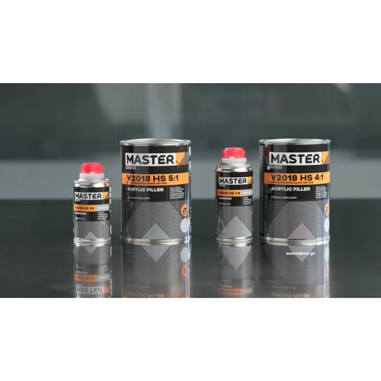 MASTER V2018 4:1 HS PODKŁAD szary antykorozyjny na STAL ALUMINIUM OCYNK 360