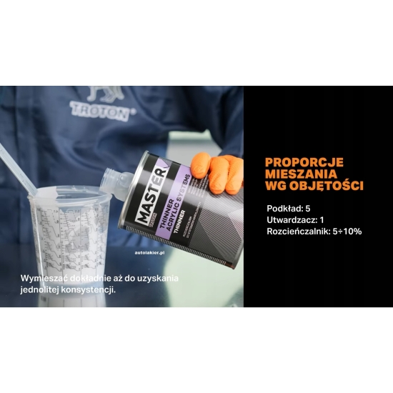 MASTER V2018 4:1 PODKŁAD czarny antykorozyjny na STAL ALUMINIUM OCYNK 360