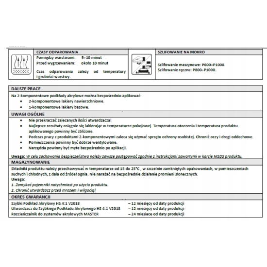 MASTER V2018 4:1 PODKŁAD czarny antykorozyjny na STAL ALUMINIUM OCYNK 360