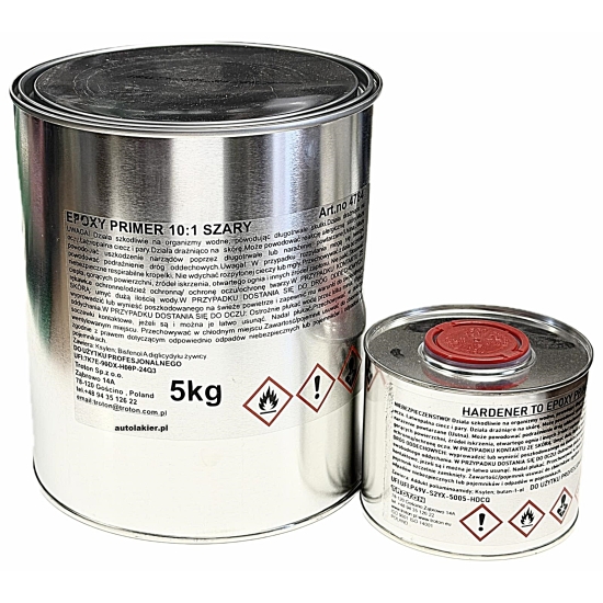 PODKŁAD EPOKSYDOWY epoxydowy antykorozyjny 5 kg + utwardzacz 0,5 Troton 296