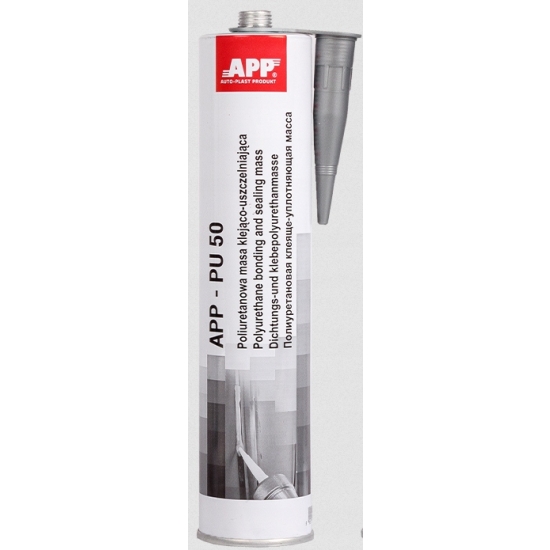 SZARY kolor APP PU50 Poliuretanowa masa klejąco-uszczelniająca 310 ml 38