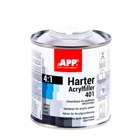 APP Podkład akrylowy BIAŁY 4:1 401 1 litr + utwardzacz 0,25 litra 2184