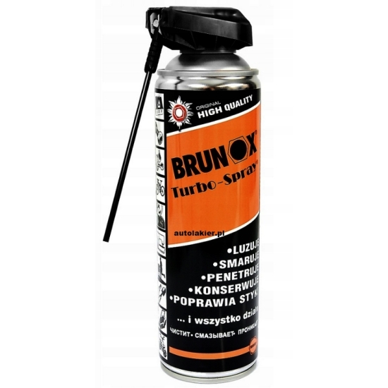 Brunox TURBO-SPRAY 500ml Czyści Odrdzewia Smaruje Konserwuje połączenia 205