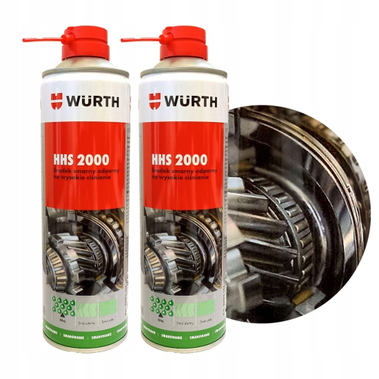 WURTH HHS 2000 smar odporny na wysokie ciśnienie obroty zatarcia 47