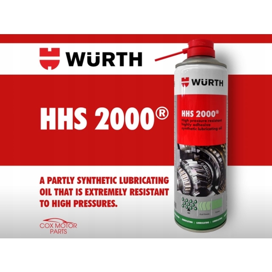 WURTH HHS 2000 smar odporny na wysokie ciśnienie obroty zatarcia 47