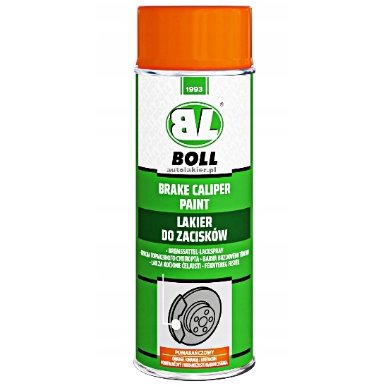BOLL LAKIER DO ZACISKÓW i tarcz hamulcowych POMARAŃCZOWY połysk trwały 1485