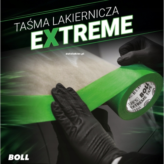 25 mm taśma lakiernicza EXTREME 120°C najwyższa przyczepność BOLL 1163