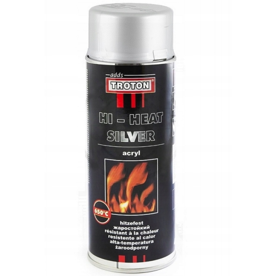 SPRAY ŻAROODPORNY SREBRNY TROTON 650 stC 400ml 322