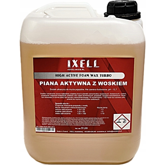 PIANA + WOSK 5 L AKTYWNA KONCENTRAT pianotwórczy pH 12,7 AUTOSERWIS 67