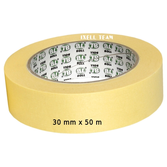 30mm TAŚMA MASKUJĄCA PAPIEROWA BOLL nie pozostawia kleju, mocno klejąca 101