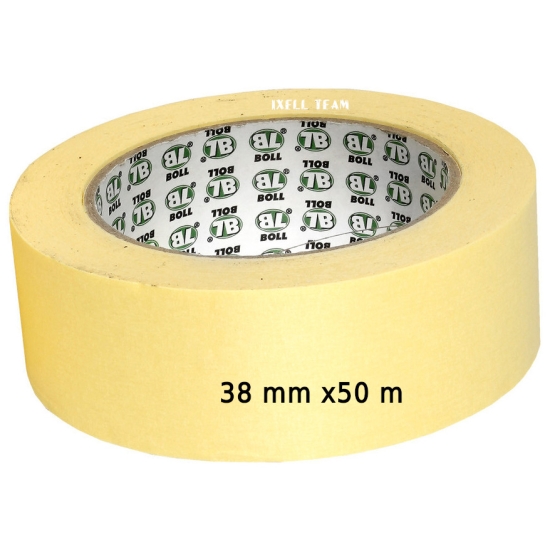 38mm TAŚMA MASKUJĄCA PAPIEROWA BOLL nie pozostawia kleju, mocno klejąca 100