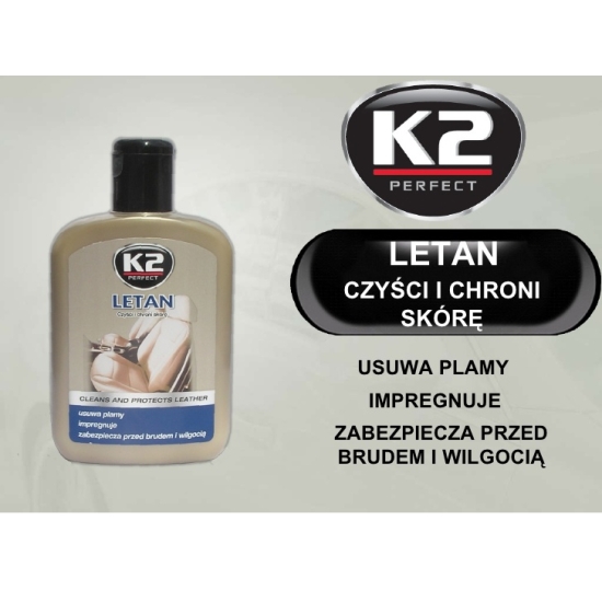 LETAN K2 MLECZKO DO SKÓRY skutecznie CZYŚCI IMPREGNUJE 312