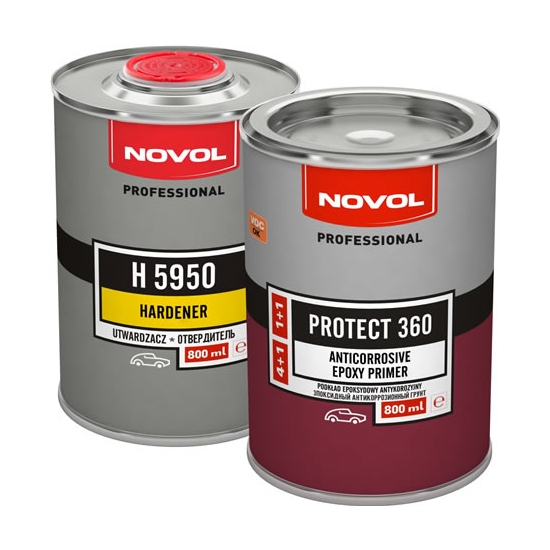 NOVOL 1:1 PODKŁAD EPOKSYDOWY PROTECT 360 0,8 + 0,5 litra wysoka jakość 885
