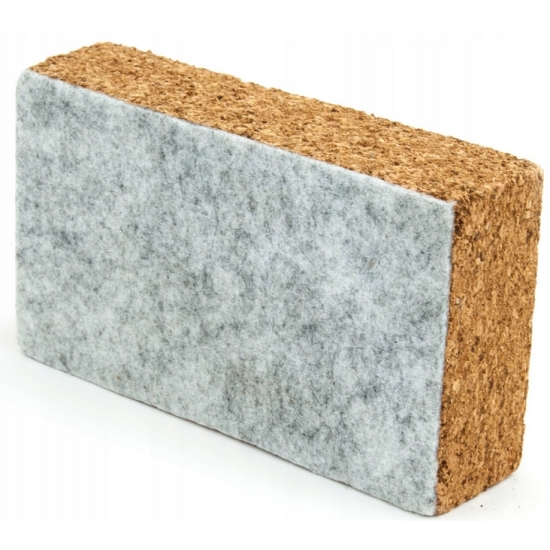 KLOCEK SZLIFIERSKI KORKOWY z dodatkową warstwą FILCU 110x65x33 cm BOLL 458