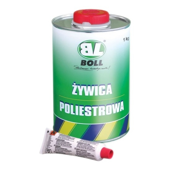 BOLL ŻYWICA POLIESTER 1litr do napraw znacznych dziur, rdzy w karoserii 485