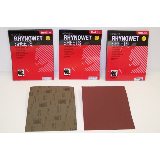 P180 - P2500 PAPIER ŚCIERNY DO SZLIFOWANIA NA MOKRO INDASA 63