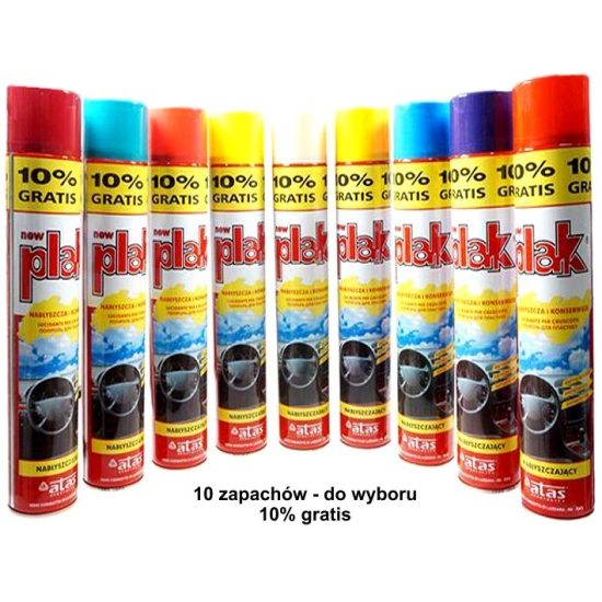 PLAK kokpit zapach WINOGRONOWY 750 ML+10% nabłyszczający ATAS 713