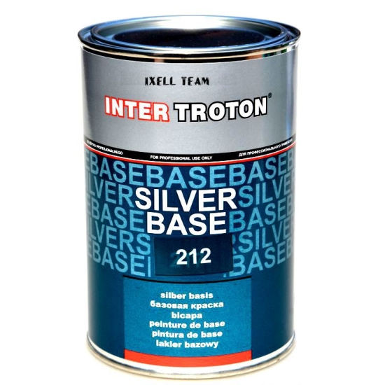 lakier baza SREBRNY ALUMINIUM 6 ODCIENI 1 LITR Troton rozcieńczalnikowa 731