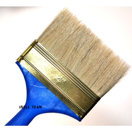 PĘDZEL PŁASKI 100 mm 4``PLASTIK RĄCZKA 200-315 HARDY Kaem 831