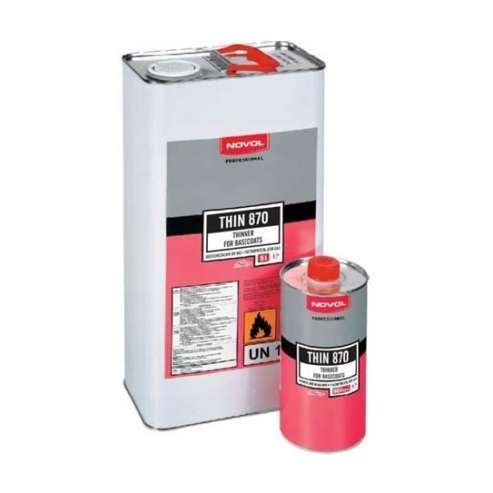 NOVOL 870 ROZCIEŃCZALNIK do baz zwykłych metalicznych perłowych 500 ml 1271