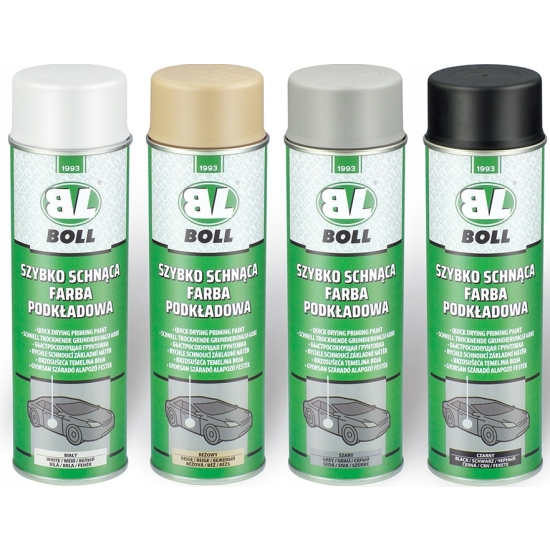 BOLL SZYBKOSCHNĄCA farba podkładowa kolor CZARNY 500 ml SPRAY 1546