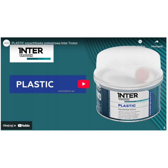 SZPACHEL 0,7 kg czarny na ELEMENTY PLASTIKOWE bardzo elastyczny Troton 758